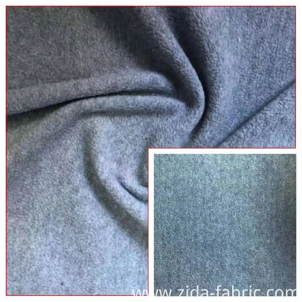 100%Polyester Melange Polar Fleece Knitted Fabric